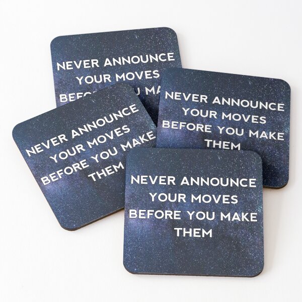 Item preview, Never announce your moves before you make them designed and sold by Itaxi.