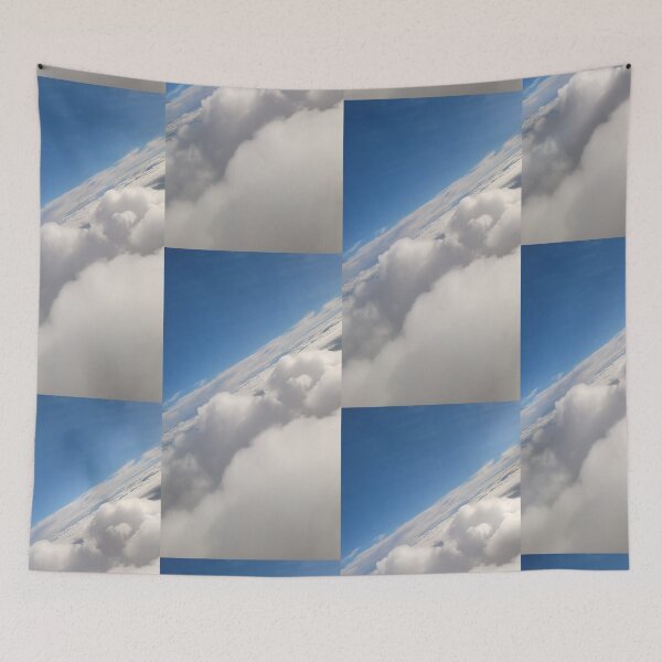 Item preview, Fluffy white clouds designed and sold by grey-hand-art.