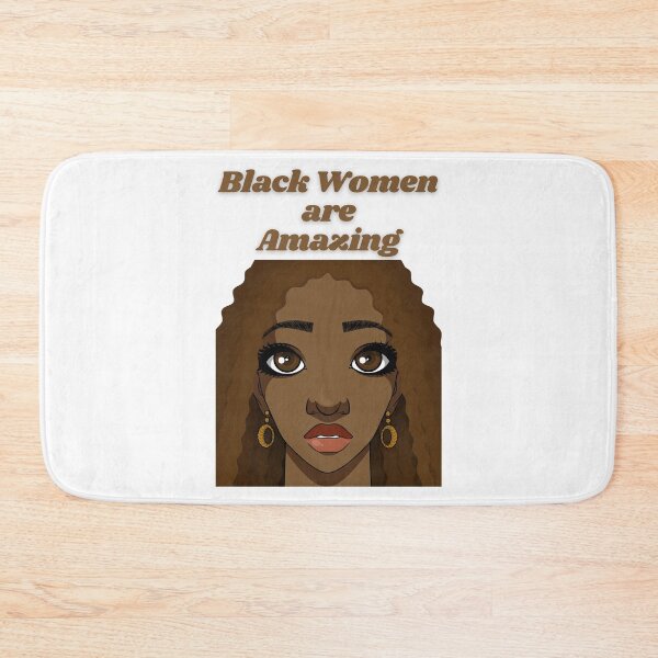 Item preview, Black Women are Amazing - proud black woman with curls, long hair, and big beautiful eyes.  designed and sold by Mechanical-Artt.