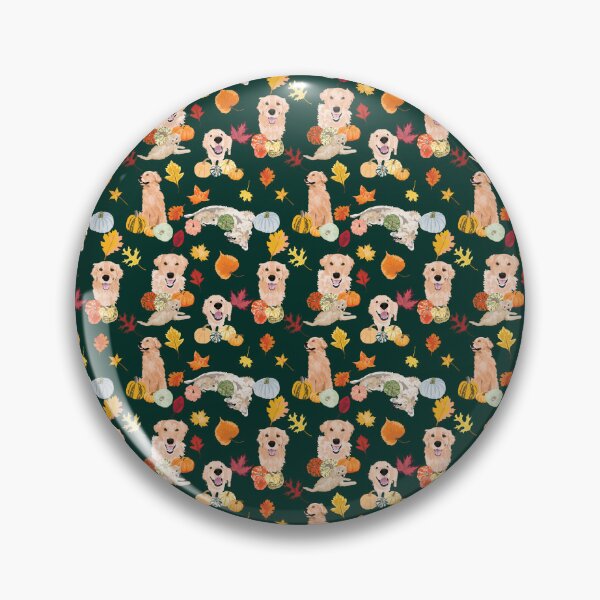Item preview, Golden Retriever  Fall Green designed and sold by ArtofACoonhound.