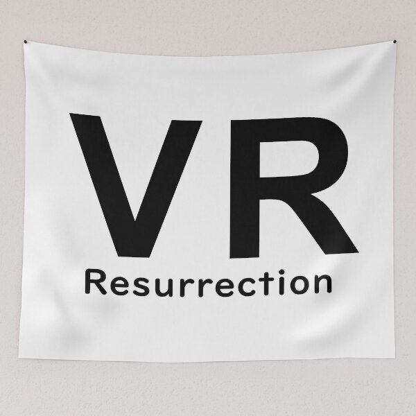 Item preview, VR Virtual Reality Resurrection - Black Writing designed and sold by akaiawa.