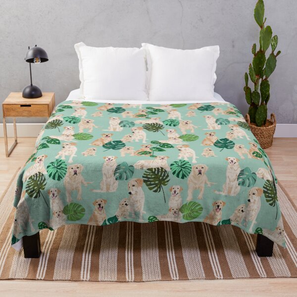 Item preview, Yellow labrador tropical designed and sold by ArtofACoonhound.