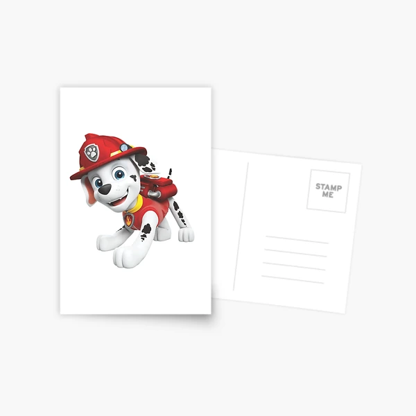 Rocky Paw Patrol Mighty Pups Super Paws Postcard for Sale by docubazar7