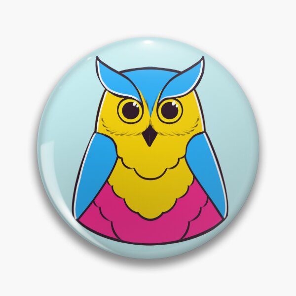 Aperçu de l'œuvre Hibou de la fierté pansexuelle créée et vendue par InfernalMC.