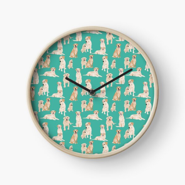 Item preview, Yellow labs and Teal designed and sold by ArtofACoonhound.