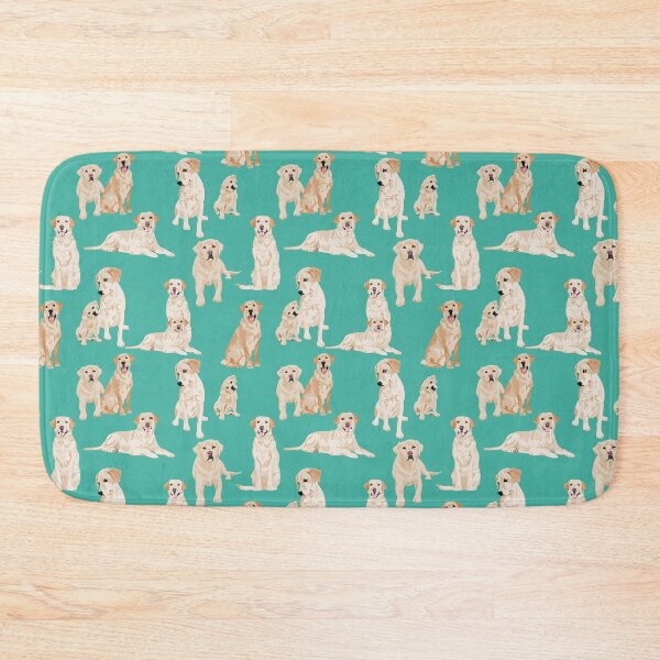 Item preview, Yellow labs and Teal designed and sold by ArtofACoonhound.