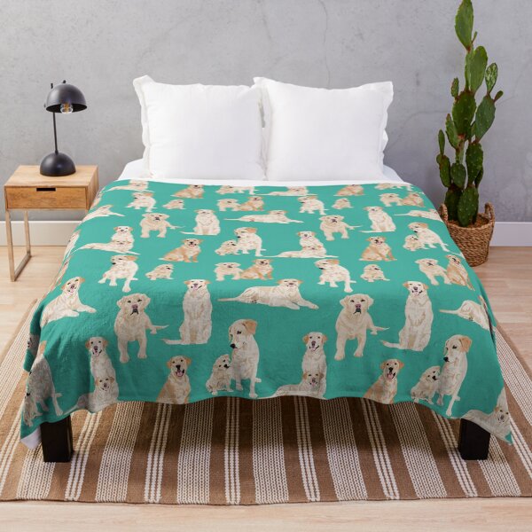 Item preview, Yellow labs and Teal designed and sold by ArtofACoonhound.