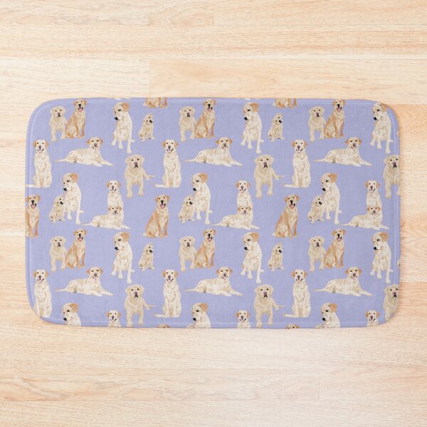 Item preview, Yellow Labrador light blue designed and sold by ArtofACoonhound.