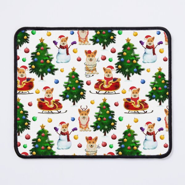 Item preview, Corgis Christmas Pattern White designed and sold by Corgiworld.