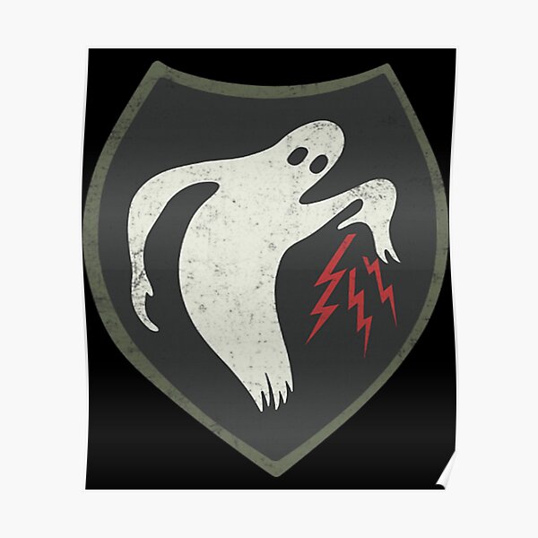 Póster «Parche Del Ejército Fantasma De Las Tropas Especiales Del Cuartel General 23 Del Ejército De La Segunda Guerra Mundial De Triangulargoing