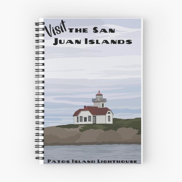 Item preview, Vintage San Juan Island WPA Postcard designed and sold by beckahbrooks.