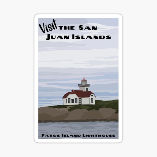 Item preview, Vintage San Juan Island WPA Postcard designed and sold by beckahbrooks.