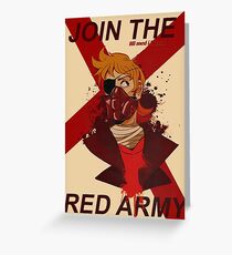 Tord Eddsworld War Poster Greeting Card