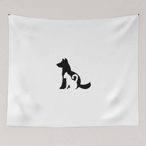 Item preview, A Dog containing a cat, black, loyalty, the love  designed and sold by AlA2 3MER.