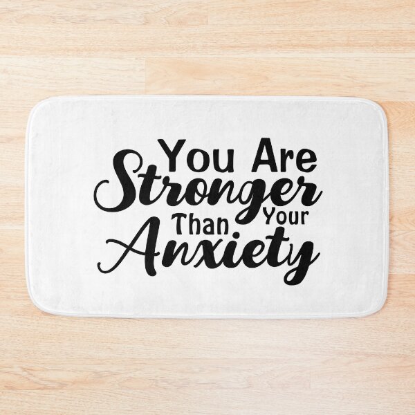 Item preview, You Are Stronger Than Your Anxiety | Inspirational Quote designed and sold by BopleDesigns.