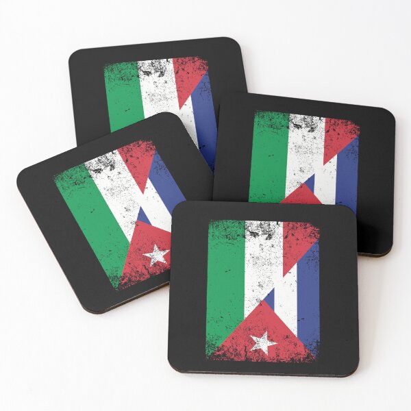 Item preview, Cuba Italia Bandiera Caraibi Mezzo Italiano Cubano designed and sold by Lenny Stahl.