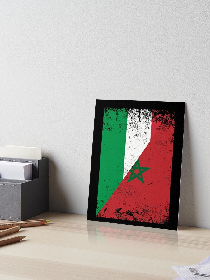 Poster bandiera marocco