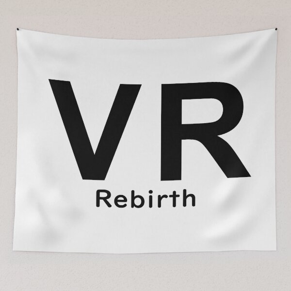 Item preview, VR Virtual Reality Rebirth - Black Writing designed and sold by akaiawa.