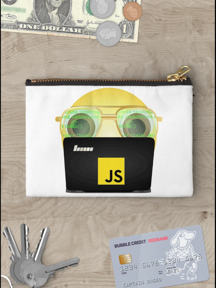 Thumbnail 3 of 4, Zipper Pouch, JavaScript programmer coding. designed and sold by Art-Vibrations.
