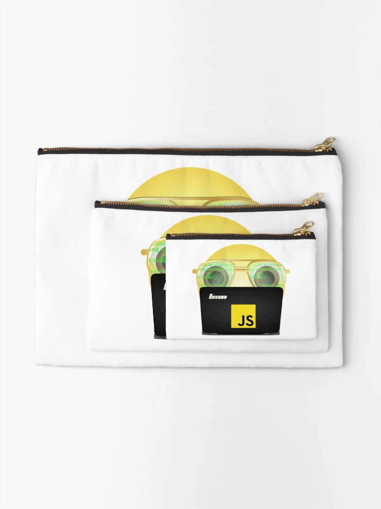 Thumbnail 2 of 4, Zipper Pouch, JavaScript programmer coding. designed and sold by Art-Vibrations.