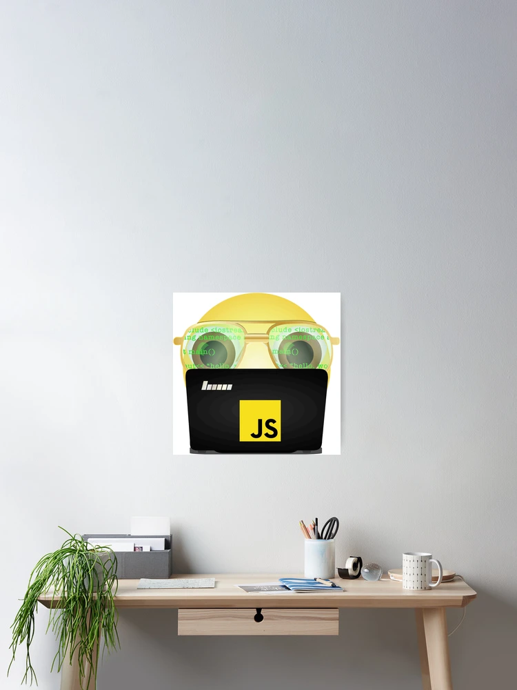 Thumbnail 2 of 3, Poster, JavaScript programmer coding. designed and sold by Art-Vibrations.