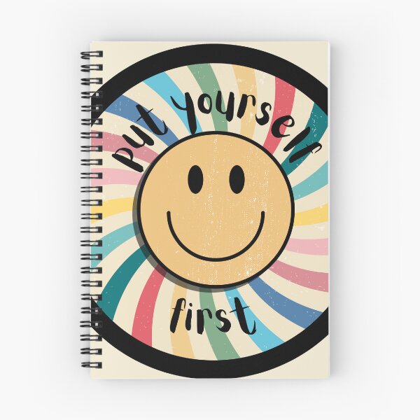 Aperçu de l'œuvre Mettez-vous d'abord Groovy Smile Circle créée et vendue par Pink Ribbon.