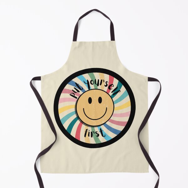 Item preview, Put Yourself First Groovy Smile Circle designed and sold by Pink Ribbon.