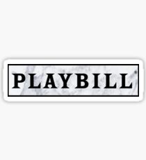 Playbill- Marble Sticker