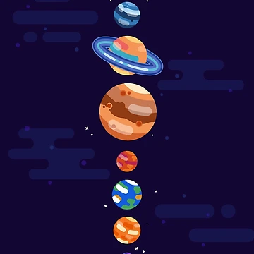 Artwork thumbnail, Solar System Print by MyFirstPrinting