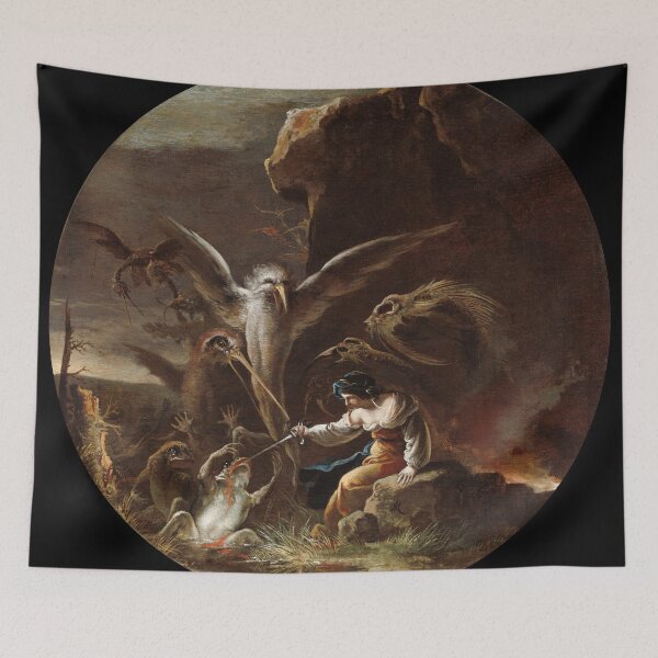 Item preview, Scenes of Witchcraft Morning by Salvator Rosa, 17th Century designed and sold by Vintage Wall Art.
