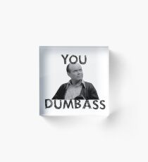 Bloque acrílico You Dumbass - Espectáculo de los años 70