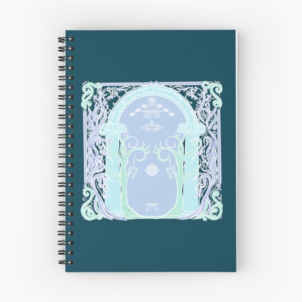 Item preview, Color version of Moon lit Forest mountain path secret door in the style of J.R.R.Tolkien designed and sold by Trendykidxoai.