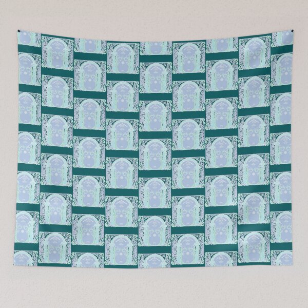 Item preview, Color version of Moon lit Forest mountain path secret door in the style of J.R.R.Tolkien designed and sold by Trendykidxoai.