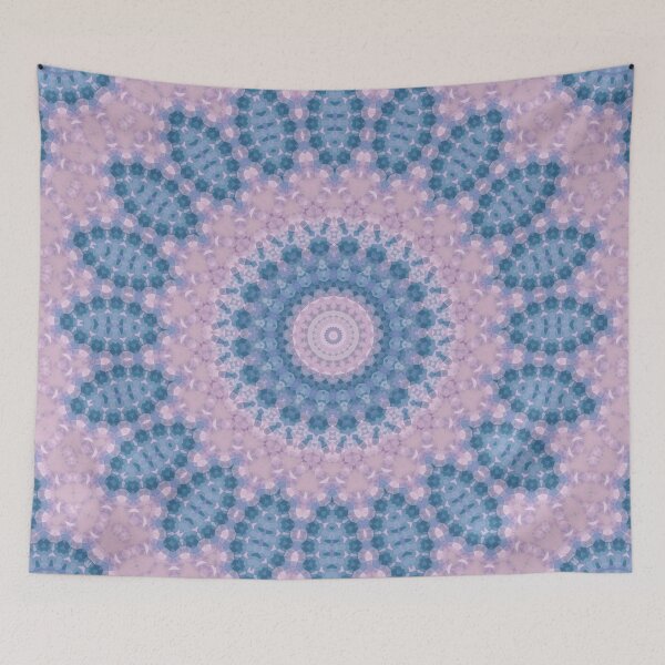 Item preview, pink -sky-blue kaleidoscope  designed and sold by fuzzyfox.