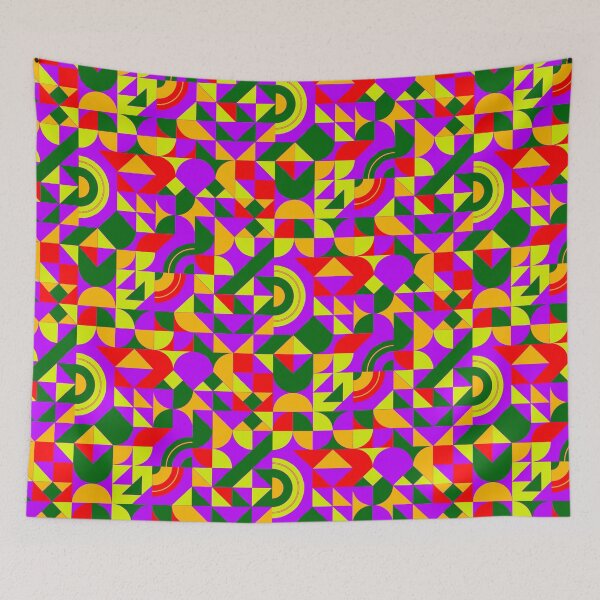 Item preview, geometric colorful patterns conceptual Art - Abstract Neo Geo graphic design designed and sold by Design Repo.