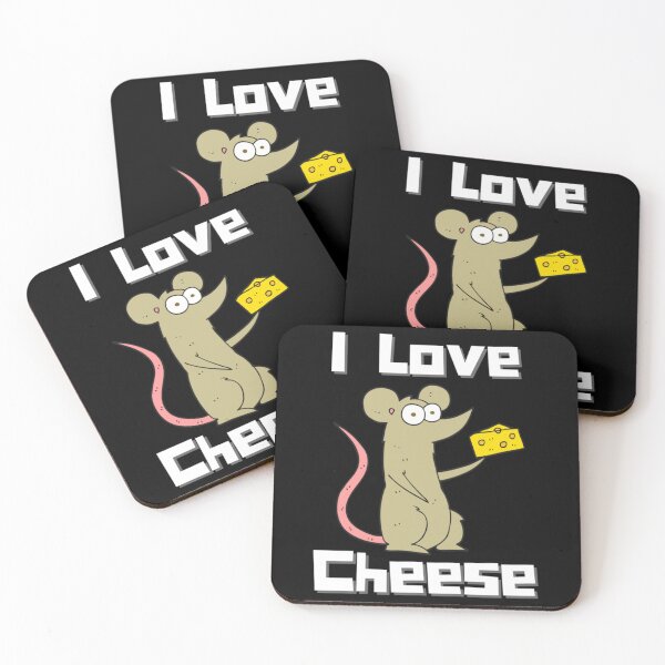 Item preview, I Love Cheese  Cheese and Mouse   designed and sold by Designtwone.
