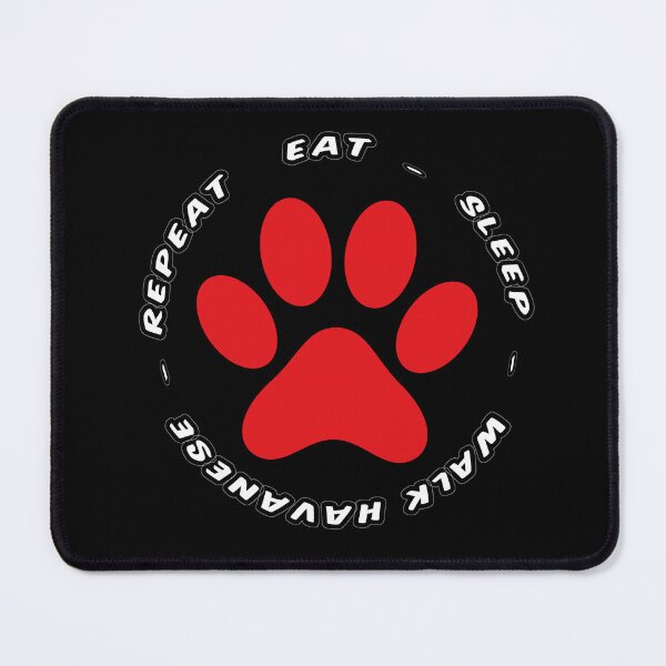 Item preview, eat sleep walk havanese repeat funny dog walking designed and sold by randomdogshirt.