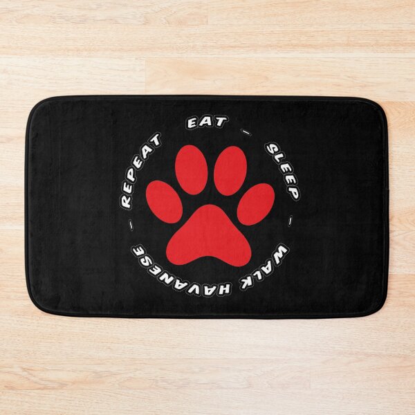 Item preview, eat sleep walk havanese repeat funny dog walking designed and sold by randomdogshirt.