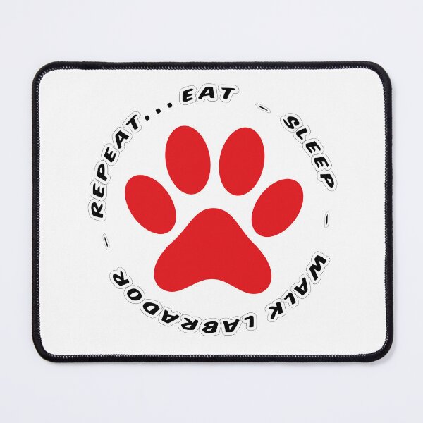 Item preview, eat sleep walk labrador repeat funny dog walking designed and sold by randomdogshirt.