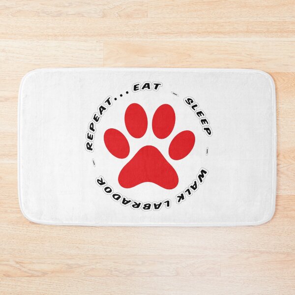 Item preview, eat sleep walk labrador repeat funny dog walking designed and sold by randomdogshirt.