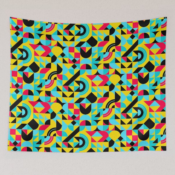 Item preview, geometric colorful patterns conceptual Art - Abstract Neo Geo graphic design designed and sold by Design Repo.