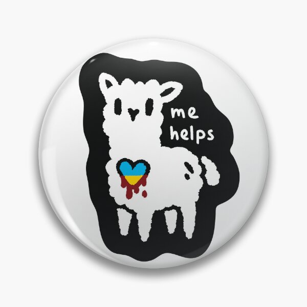 Item preview, Alpaca helps Ukraine in black designed and sold by belettelepink.