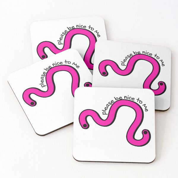 Item preview, Please Be Nice To Me Neon Pink Squiggle designed and sold by Pink Ribbon.