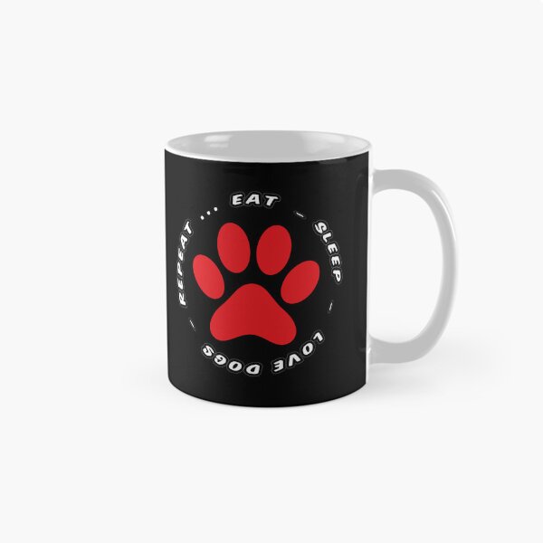 Item preview, eat sleep love dogs repeat funny dog lovers designed and sold by randomdogshirt.