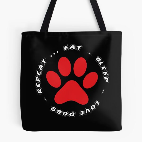 Item preview, eat sleep love dogs repeat funny dog lovers designed and sold by randomdogshirt.