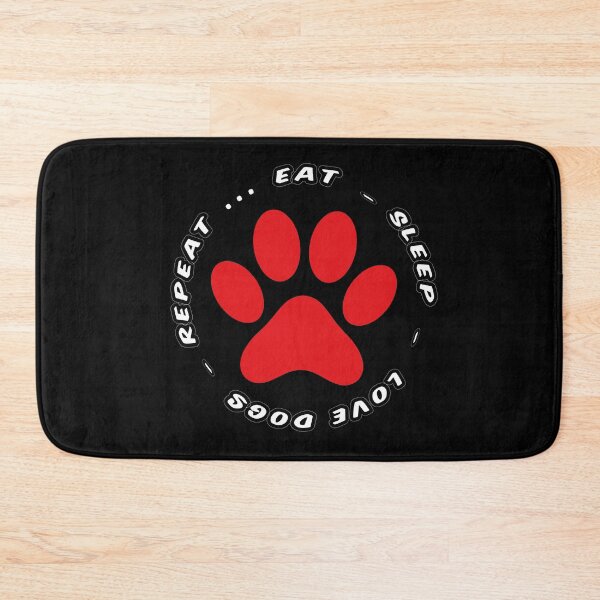 Item preview, eat sleep love dogs repeat funny dog lovers designed and sold by randomdogshirt.