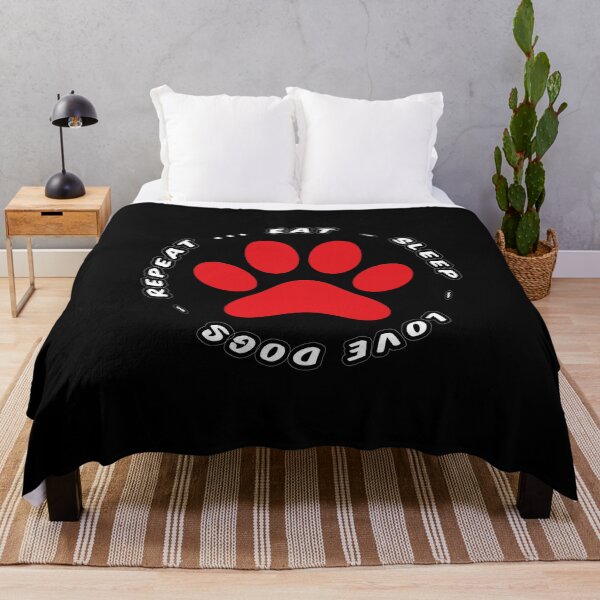 Item preview, eat sleep love dogs repeat funny dog lovers designed and sold by randomdogshirt.
