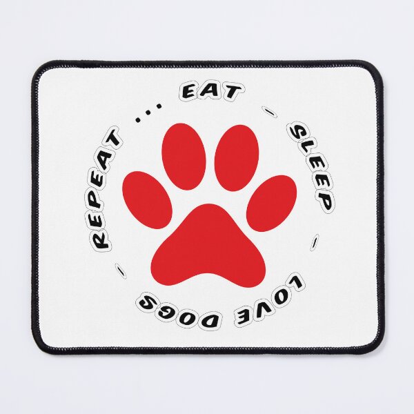 Item preview, eat sleep love dogs repeat funny dog lovers designed and sold by randomdogshirt.