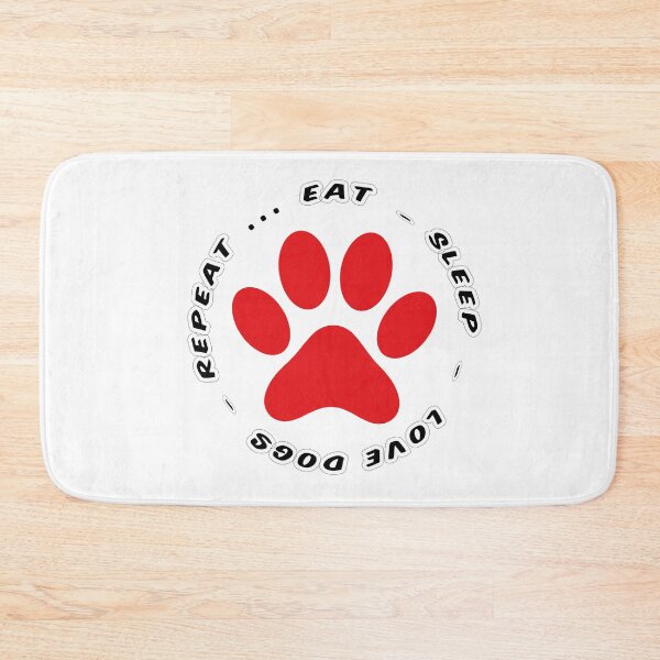 Item preview, eat sleep love dogs repeat funny dog lovers designed and sold by randomdogshirt.
