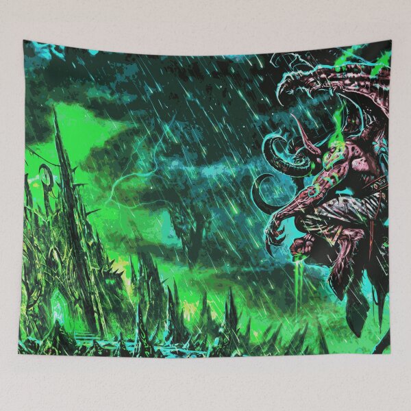 Item preview, The Burning Crusade - The black Temple Painting designed and sold by STICKERSAUCE.